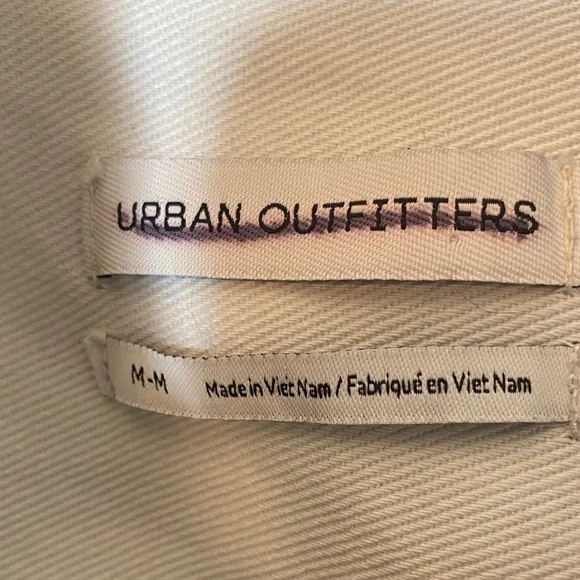 Urban Outfitters Cream Twill Shirt with Brushed Logo Tag - Picture 2 of 12